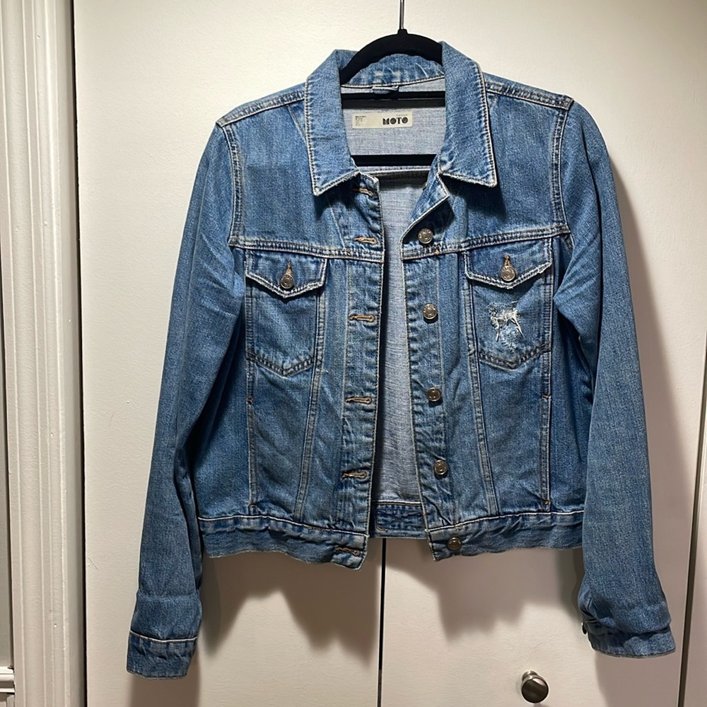 Topshop Moto Denim Jacket